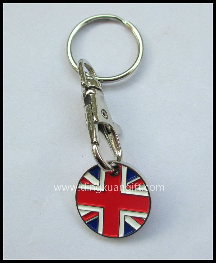 Trolley coin keyring